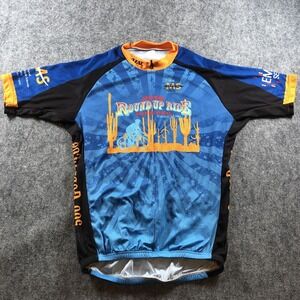 Atac‎ Round Up Ride Cycling Jersey Mens Large Short Sleeve 2010 Event Shirt